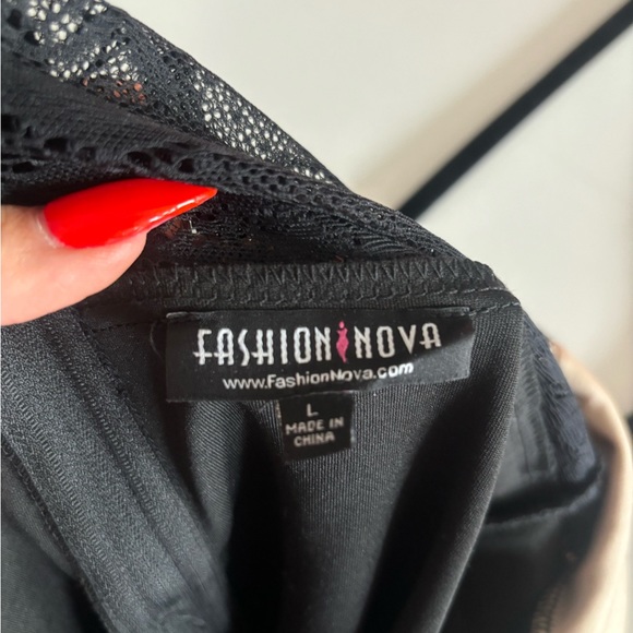 Black Lace Mini Dress - Picture 6 of 6